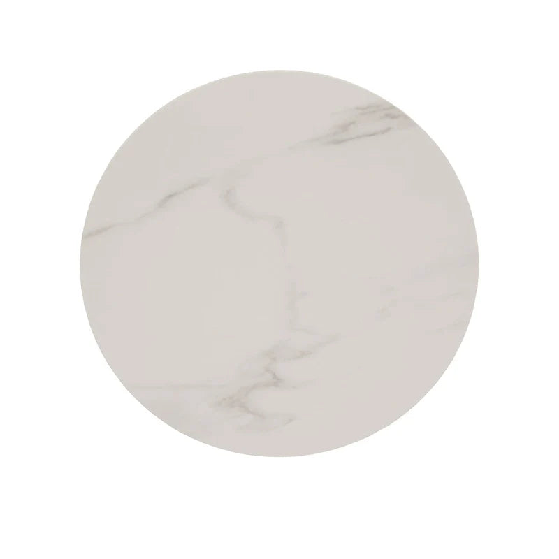 iNSPIRE Q Modern Jurmala Glossy Sintered Stone Tables with Grey Metal Base 15