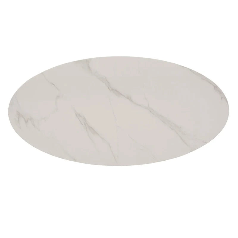 iNSPIRE Q Modern Jurmala Glossy Sintered Stone Tables with Grey Metal Base 19