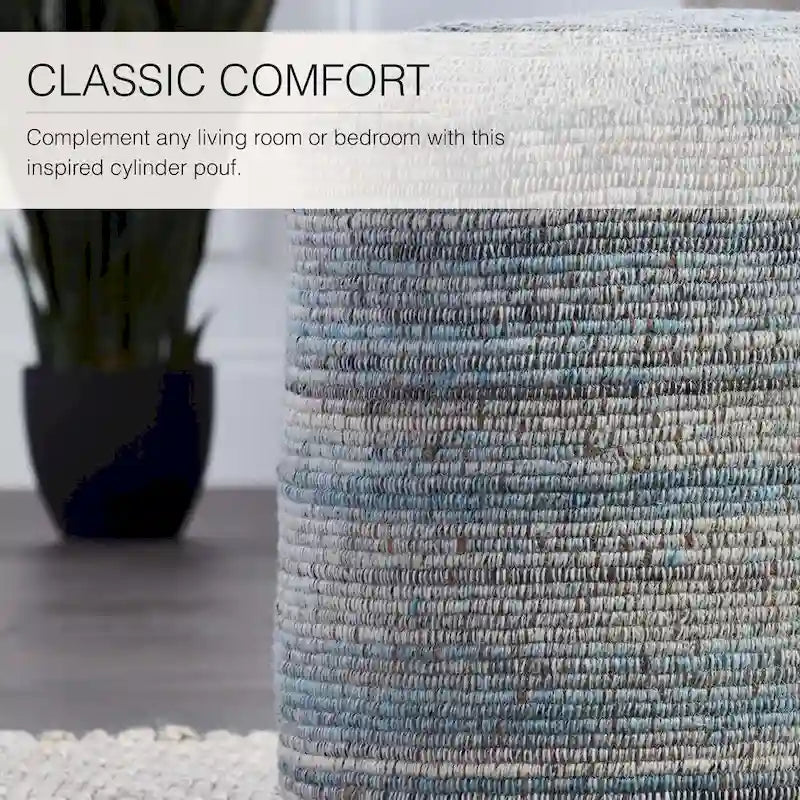 Hayes Striped Pouf and Floor Cushion 2