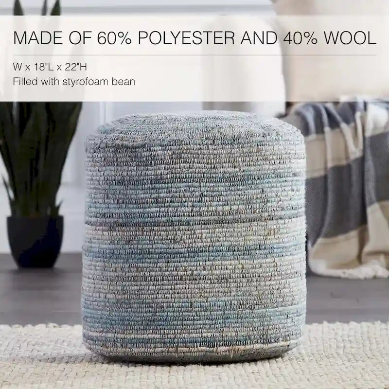 Hayes Striped Pouf and Floor Cushion 3
