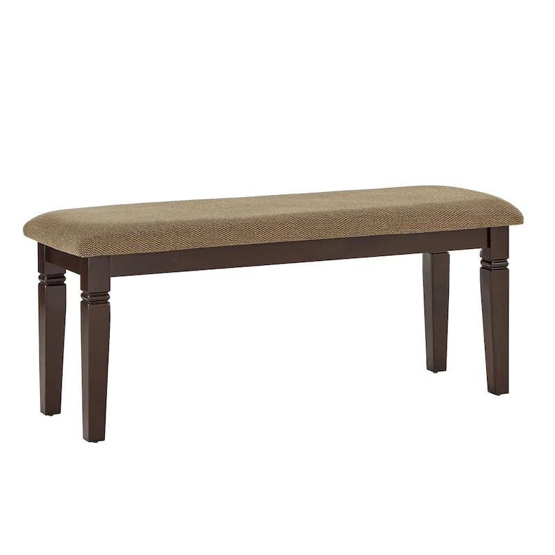 Dining Table Set with Upholstered Chairs and Bench for Kitchen and Dining Room 9