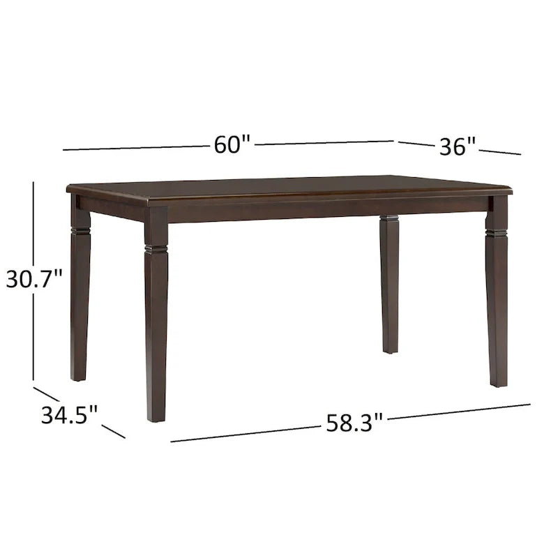 Lynn Espresso Dining Set by iNSPIRE Q Classic 11
