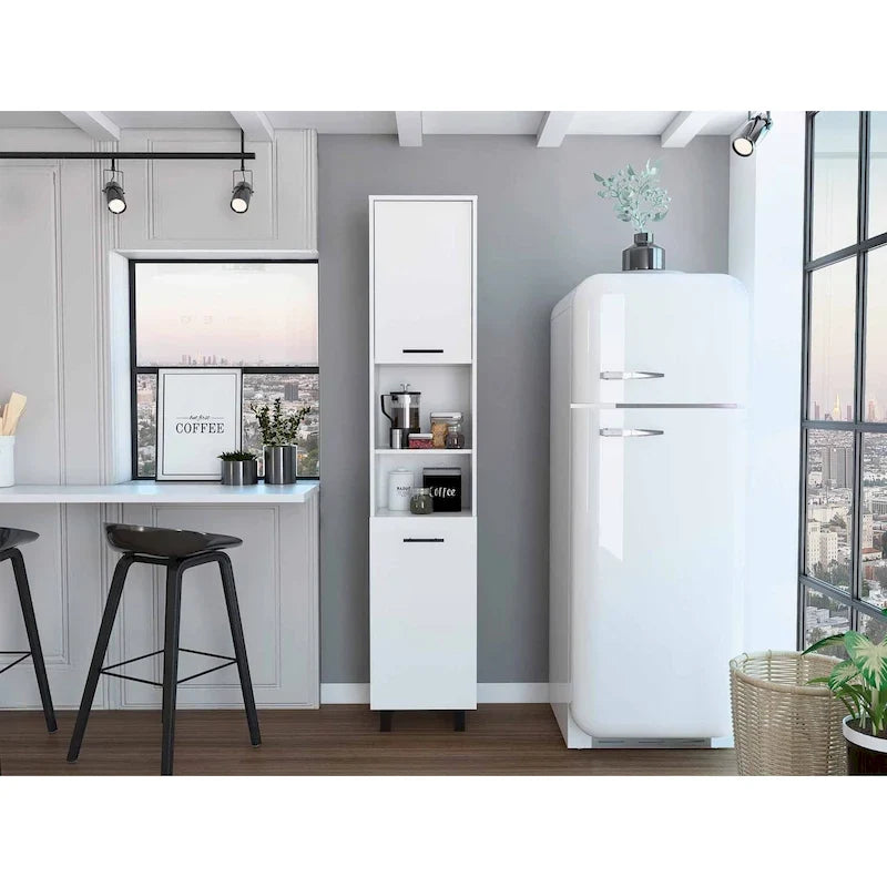 Elegant Tall Black Pantry Cabinet 11