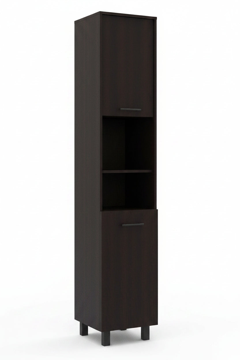 Elegant Tall Black Pantry Cabinet 2
