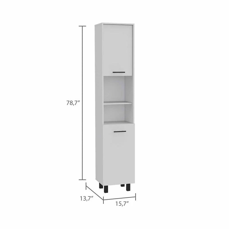Elegant Tall Black Pantry Cabinet 8