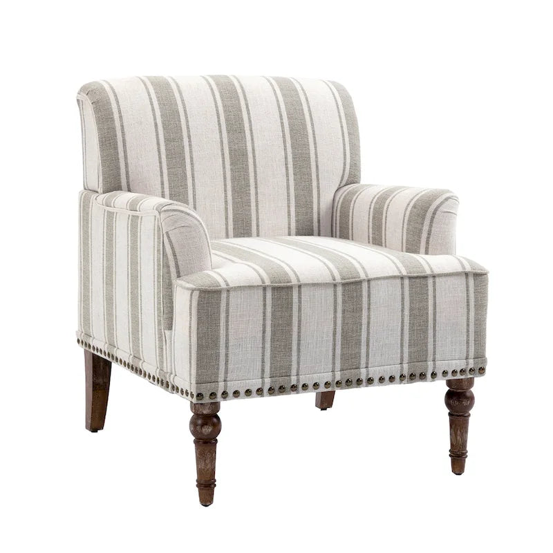Contemporary Striped Armchairs 9