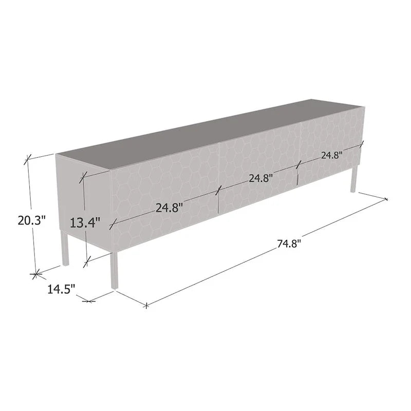 Hexa 01 75-Inch Television Stand 3