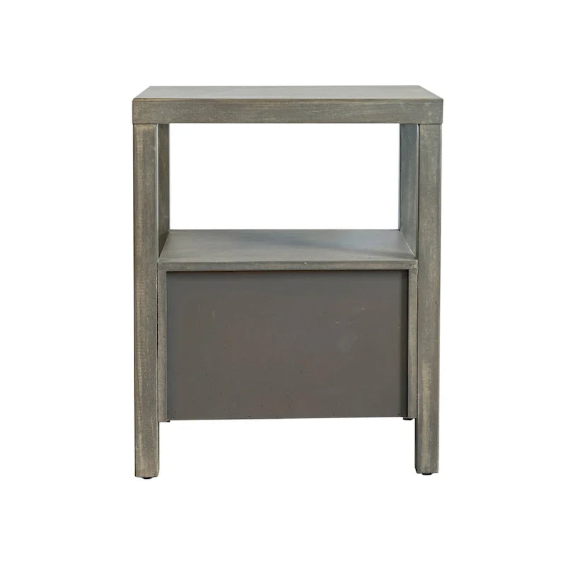 East at Main Solid Acacia Wood Storage End Table with Painted Finish 3