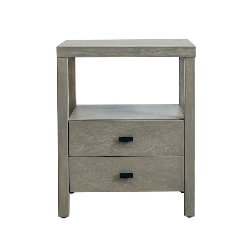East at Main Solid Acacia Wood Storage End Table with Painted Finish 5