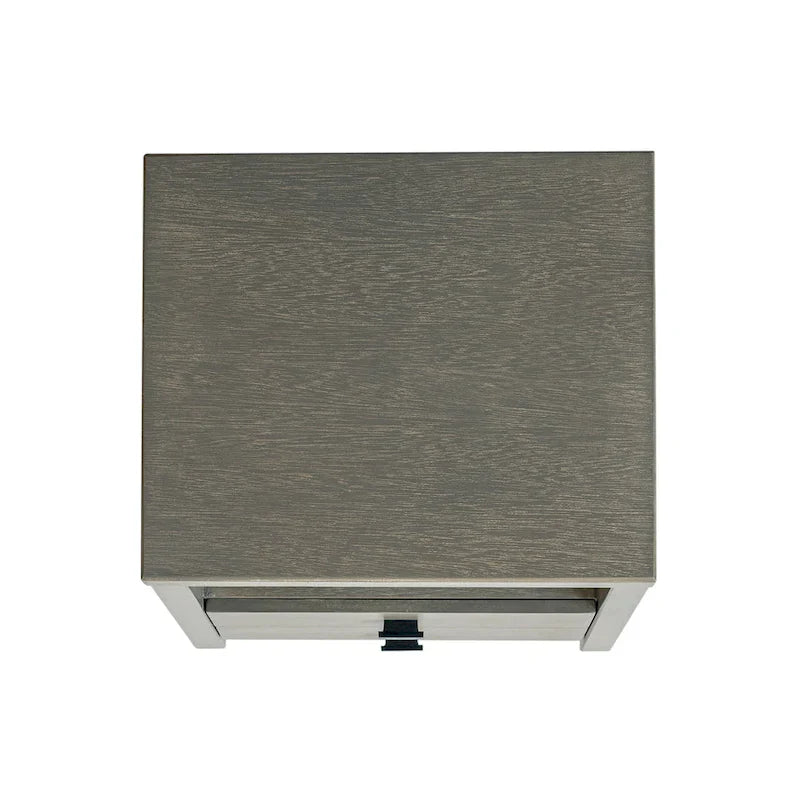 East at Main Solid Acacia Wood Storage End Table with Painted Finish 6