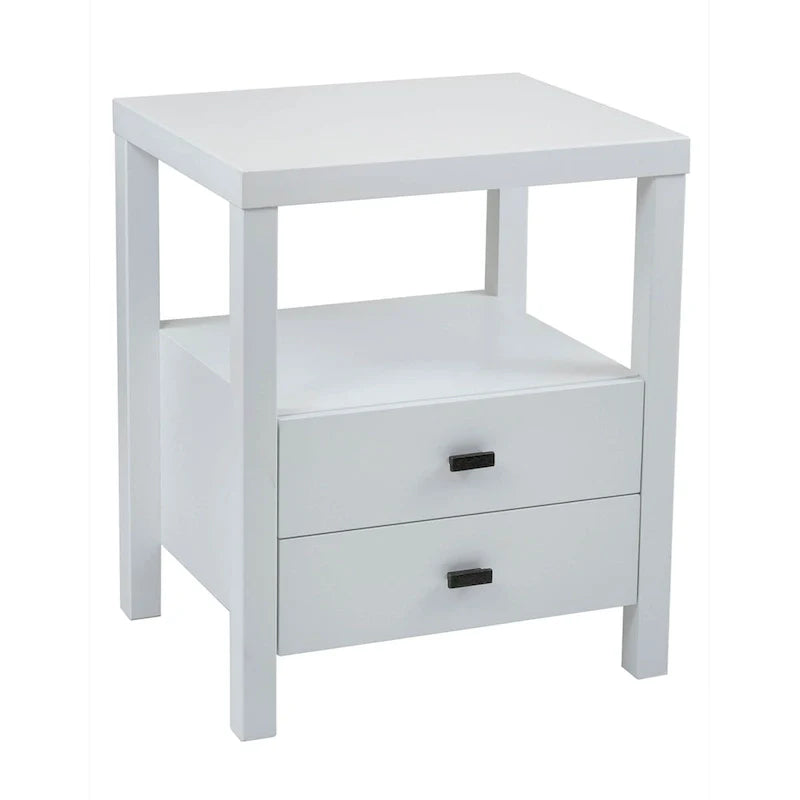East at Main Solid Acacia Wood Storage End Table with Painted Finish 7