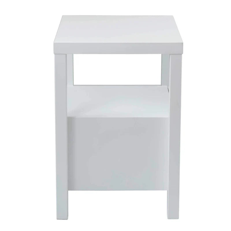 East at Main Solid Acacia Wood Storage End Table with Painted Finish 9