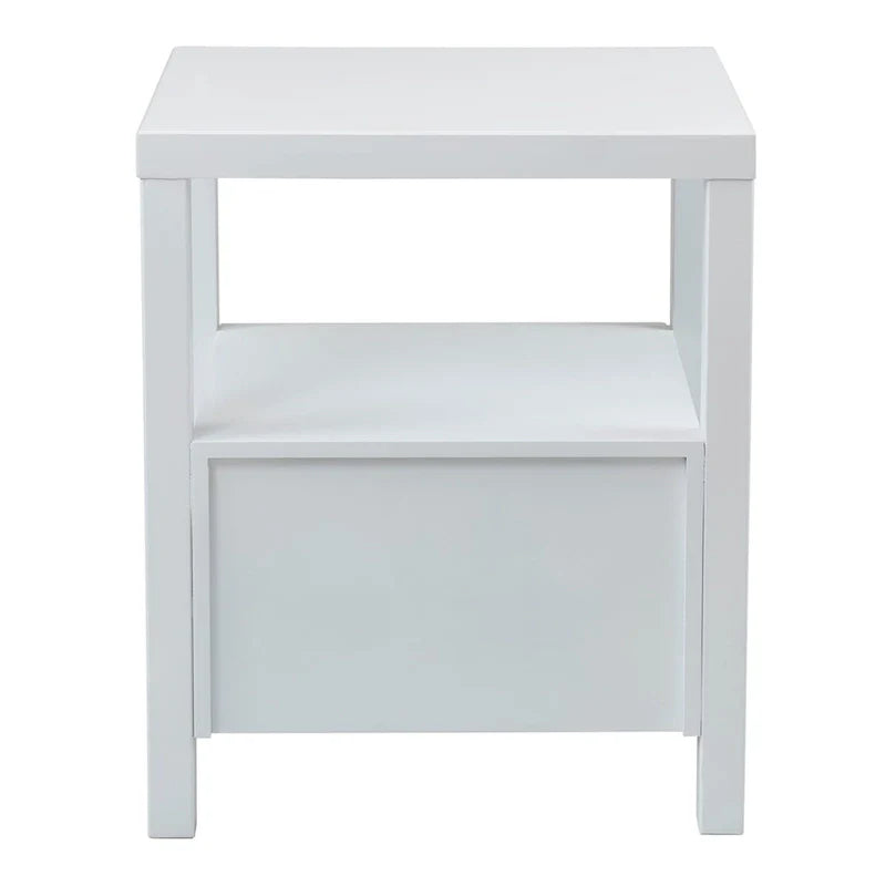 East at Main Solid Acacia Wood Storage End Table with Painted Finish 10