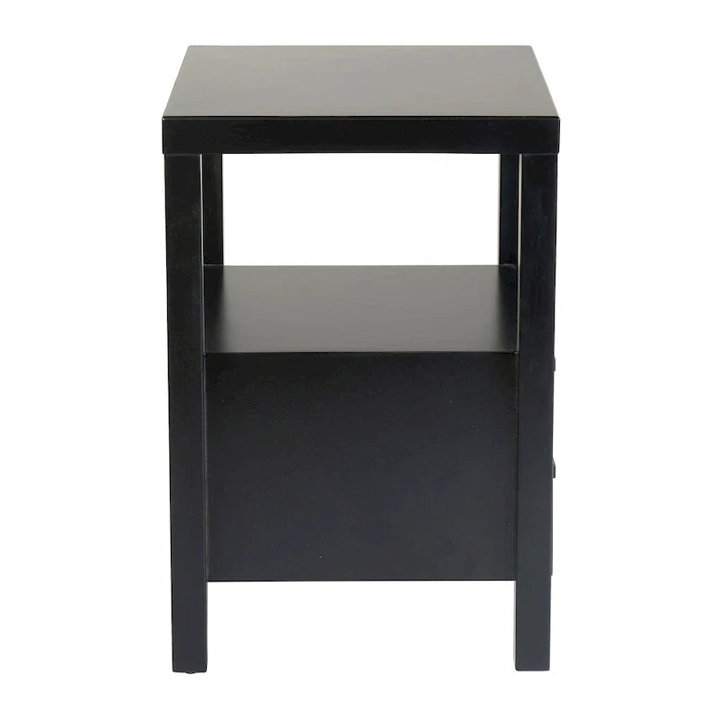 East at Main Solid Acacia Wood Storage End Table with Painted Finish 16