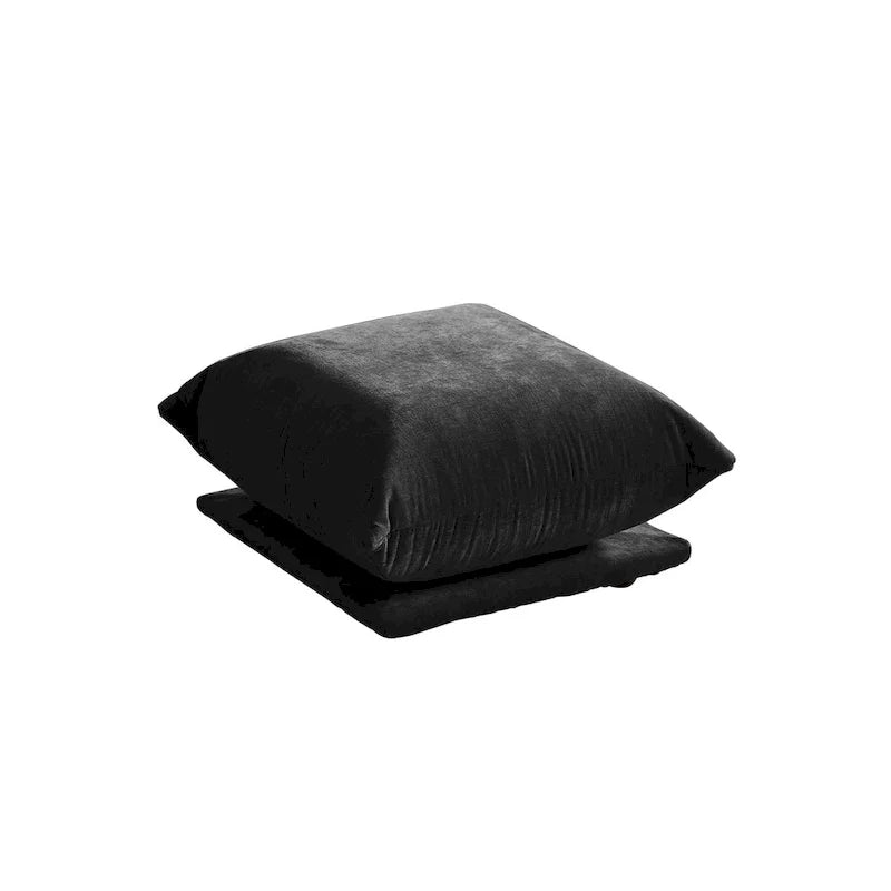 U-Shaped Chenille Fabric Sectional Sofa for 4 with 2 Matching Ottomans 6