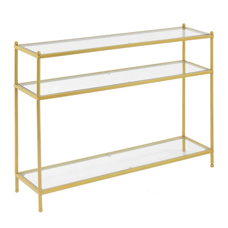 Royal Crest 3-Tier Glass Console Table by Convenience Concepts 11