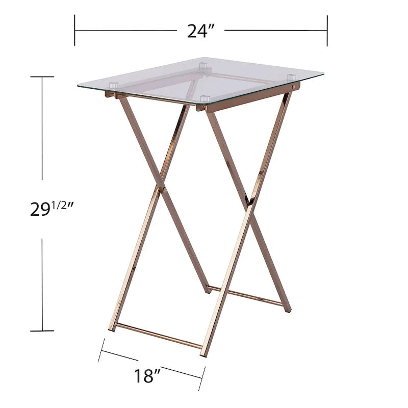 SEI Furniture Hinding Collapsible Tray Table 9