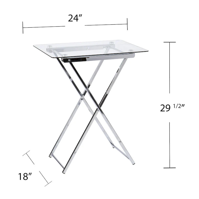 SEI Furniture Hinding Collapsible Tray Table 15