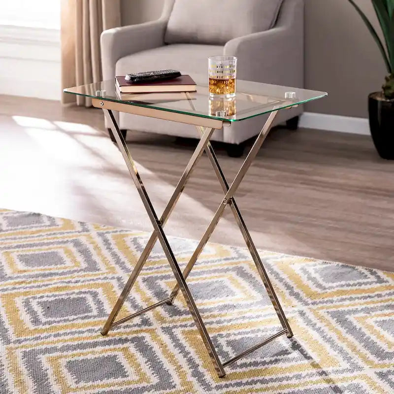 SEI Furniture Hinding Collapsible Tray Table 16