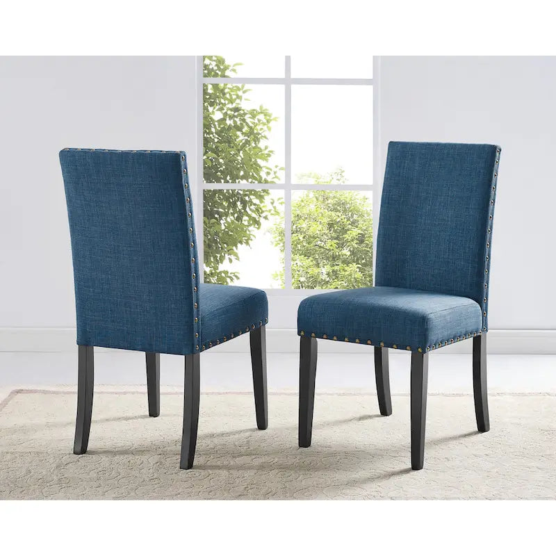 Roundhill Furniture Mytzi 5-Piece Dining Set: Cross-Buck Table with 4 Elegant Chairs 5