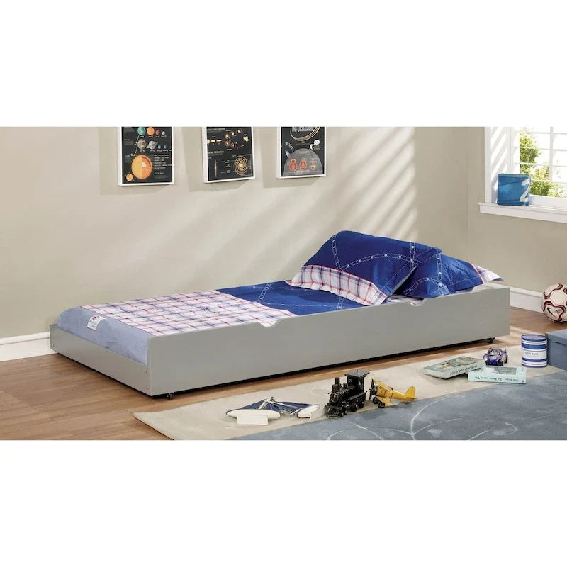 Furniture of America Pice Modern Twin Solid Wood Trundle Bed 10