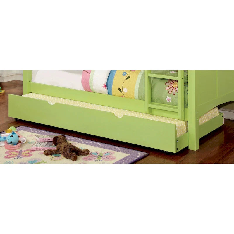 Furniture of America Pice Modern Twin Solid Wood Trundle Bed 7