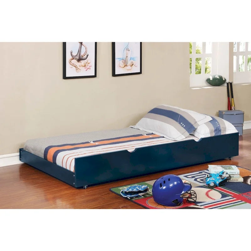 Furniture of America Pice Modern Twin Solid Wood Trundle Bed 8