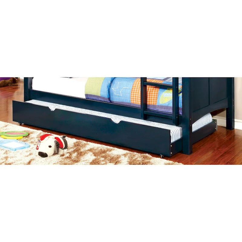Furniture of America Pice Modern Twin Solid Wood Trundle Bed 9