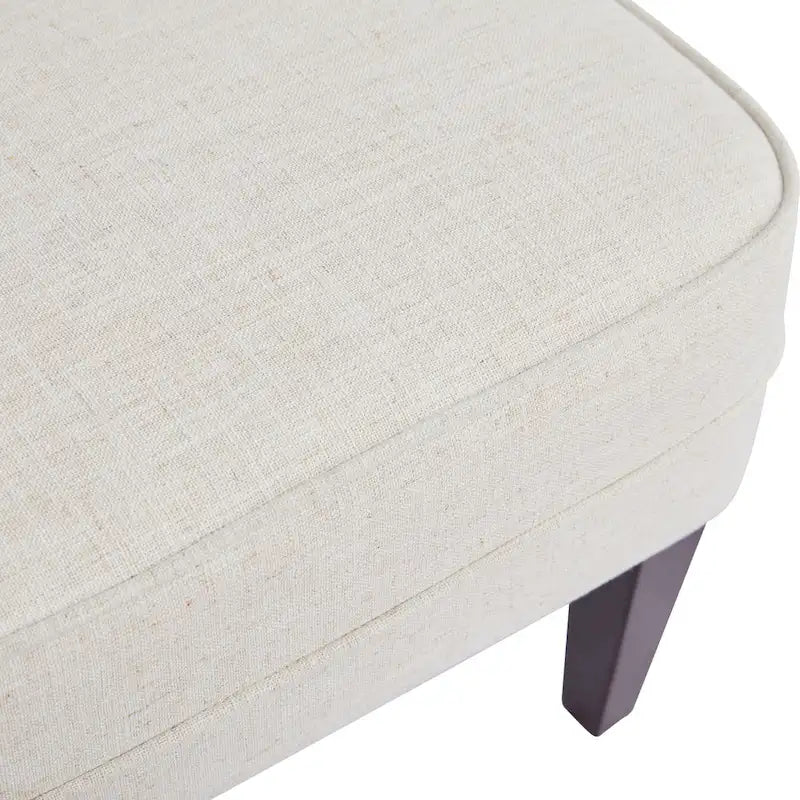 HUIMO Fabric Accent Chair and Ottoman Set - Available in Grey, Beige, Blue, and Dark Teal 11