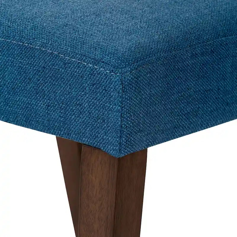 2-Piece Space-Saving Dining Chair Set with Walnut Frame and Linen Upholstery - Available in Multiple Colors 12