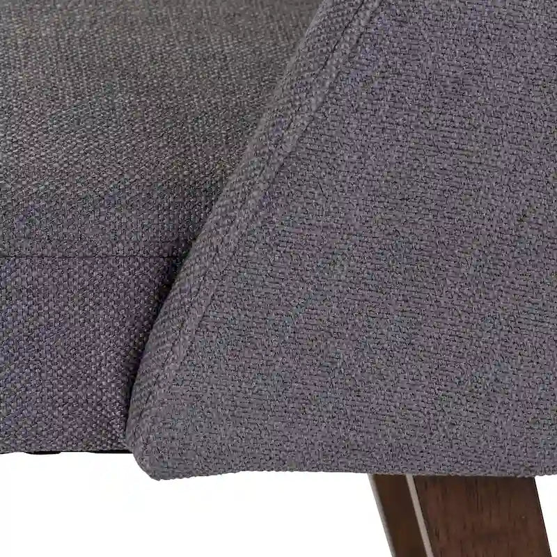2-Piece Space-Saving Dining Chair Set with Walnut Frame and Linen Upholstery - Available in Multiple Colors 24