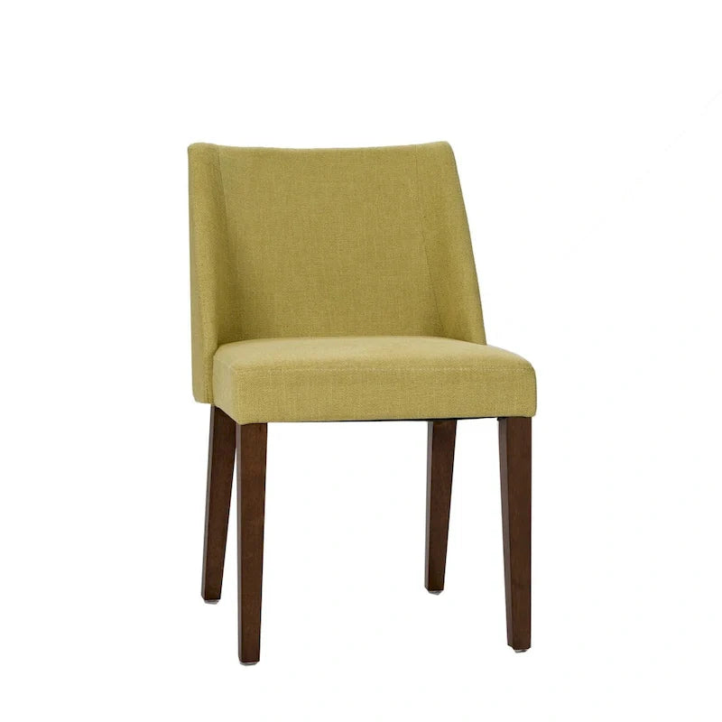 2-Piece Space-Saving Dining Chair Set with Walnut Frame and Linen Upholstery - Available in Multiple Colors 28