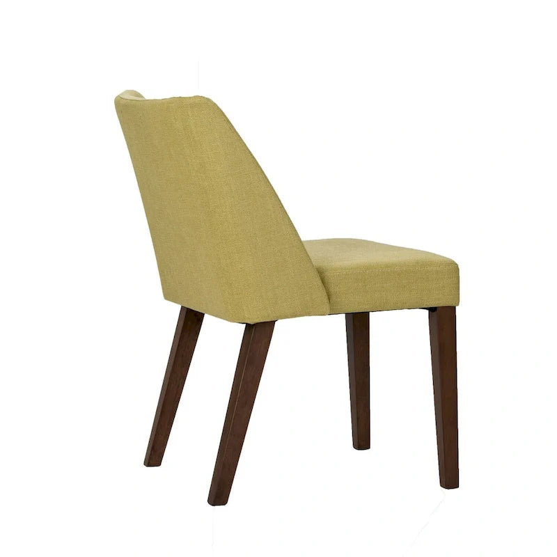 2-Piece Space-Saving Dining Chair Set with Walnut Frame and Linen Upholstery - Available in Multiple Colors 31