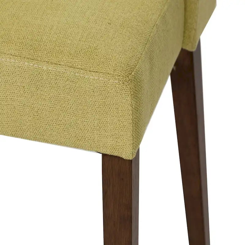 2-Piece Space-Saving Dining Chair Set with Walnut Frame and Linen Upholstery - Available in Multiple Colors 33