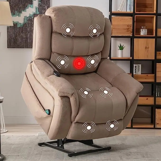 Power Lift Recliner Chair for Seniors - Lay Flat Design with Massage and Heat Features 15