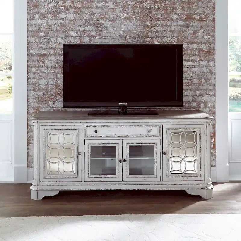 Magnolia Manor Mirrored TV Stand for Entertainment - Available in 2 Finishes 25
