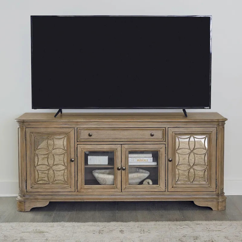 Magnolia Manor Mirrored TV Stand for Entertainment - Available in 2 Finishes 26