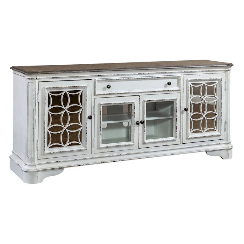 Magnolia Manor Mirrored TV Stand for Entertainment - Available in 2 Finishes 3