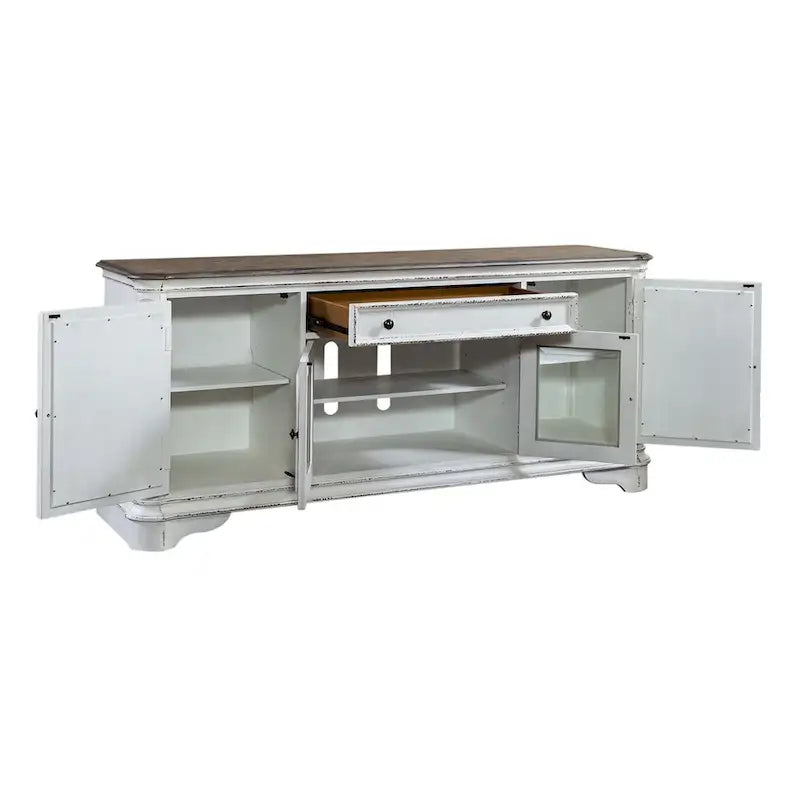 Magnolia Manor Mirrored TV Stand for Entertainment - Available in 2 Finishes 8
