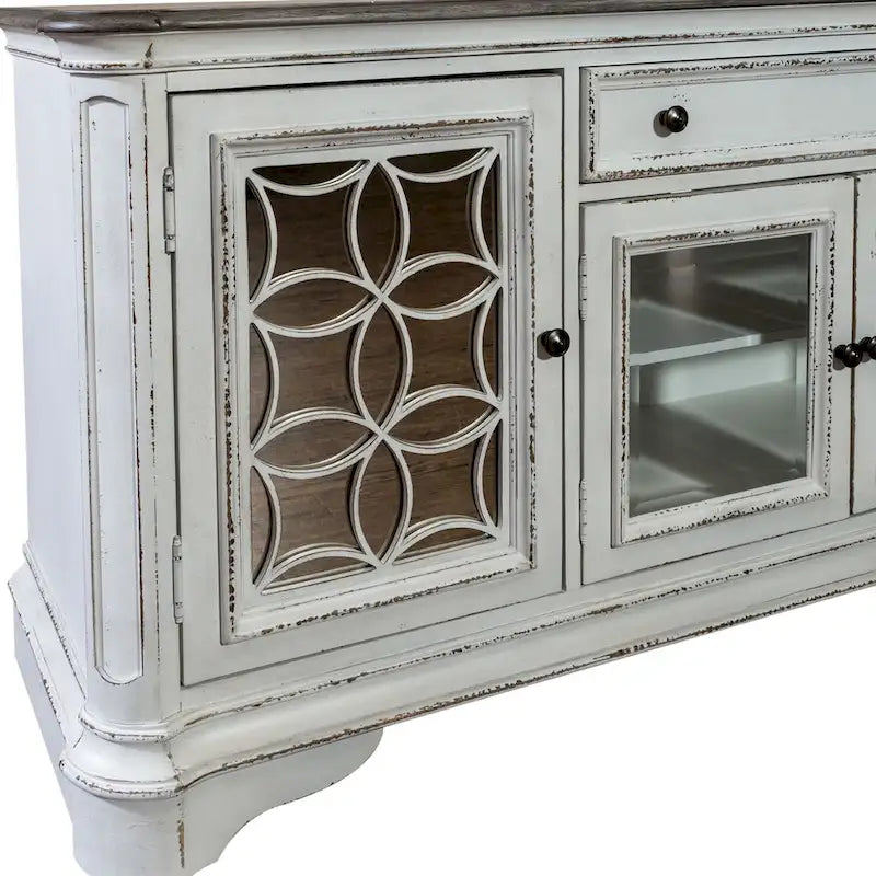 Magnolia Manor Mirrored TV Stand for Entertainment - Available in 2 Finishes 10