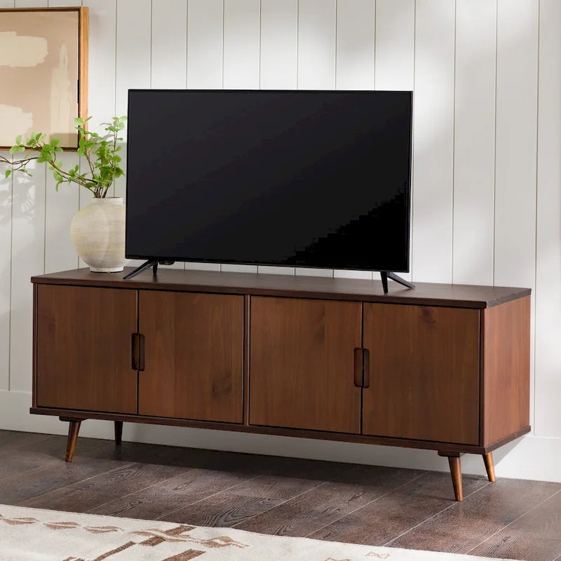 Mid-Century Modern Solid Wood TV Console by Middlebrook 12