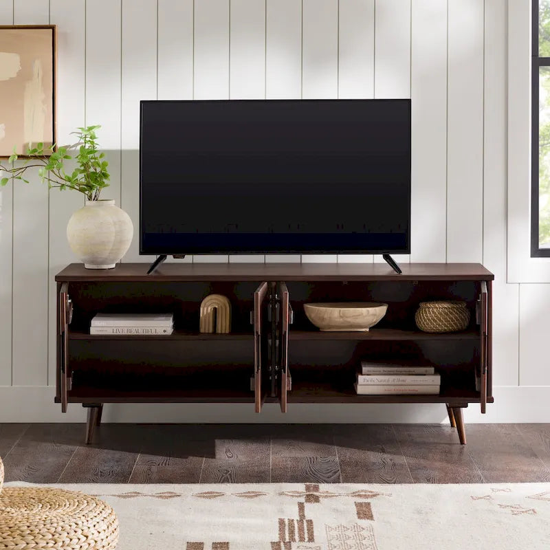 Mid-Century Modern Solid Wood TV Console by Middlebrook 13