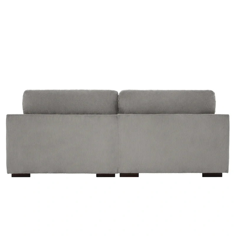 Contemporary 90-Inch Deep Seat Corduroy Loveseat 23