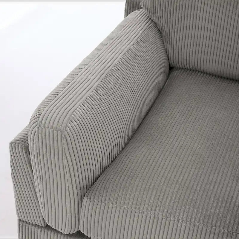 Contemporary 90-Inch Deep Seat Corduroy Loveseat 27