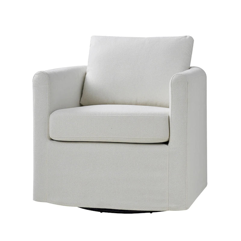 Erkenbald Contemporary 360-Degree Swivel Chair with Removable Slipcover by HULALA HOME 2