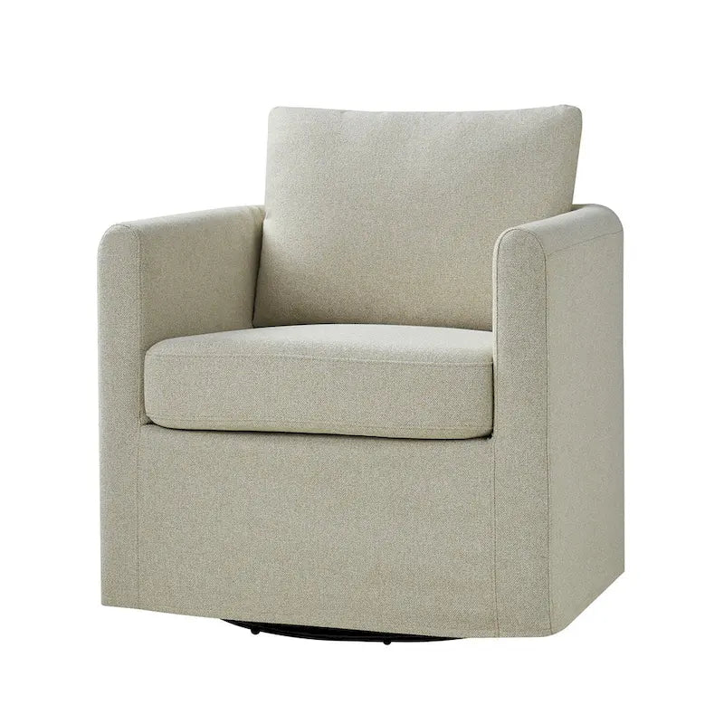 Erkenbald Contemporary 360-Degree Swivel Chair with Removable Slipcover by HULALA HOME 5
