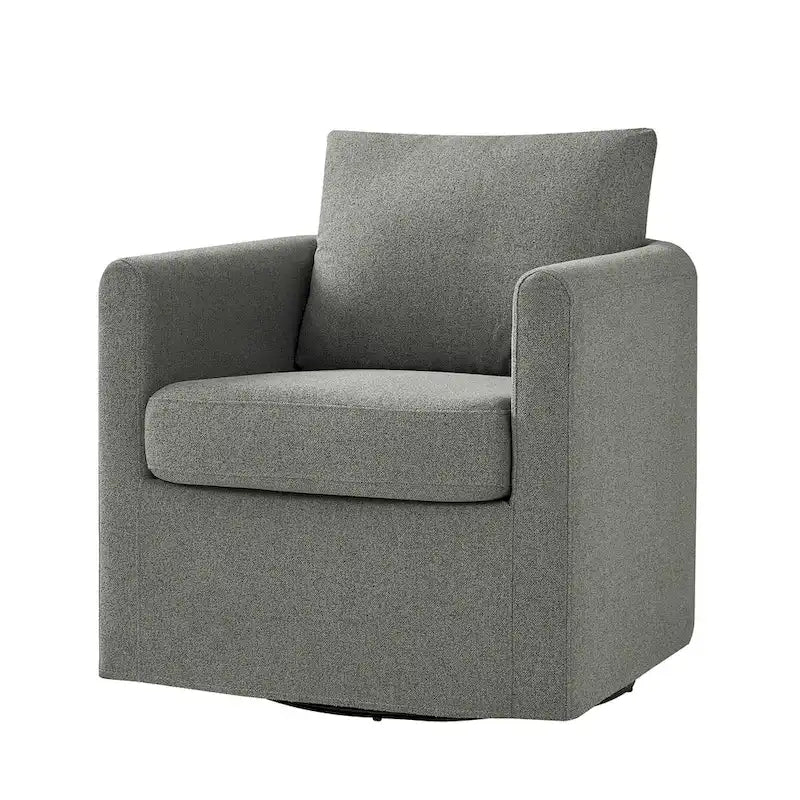 Erkenbald Contemporary 360-Degree Swivel Chair with Removable Slipcover by HULALA HOME 26