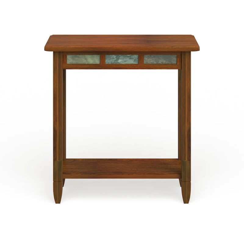 Leick Home Rustic Slate Side Table Featuring USB-C Charging Port 7