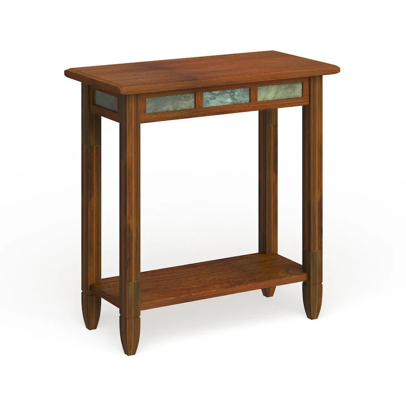 Leick Home Rustic Slate Side Table Featuring USB-C Charging Port 9