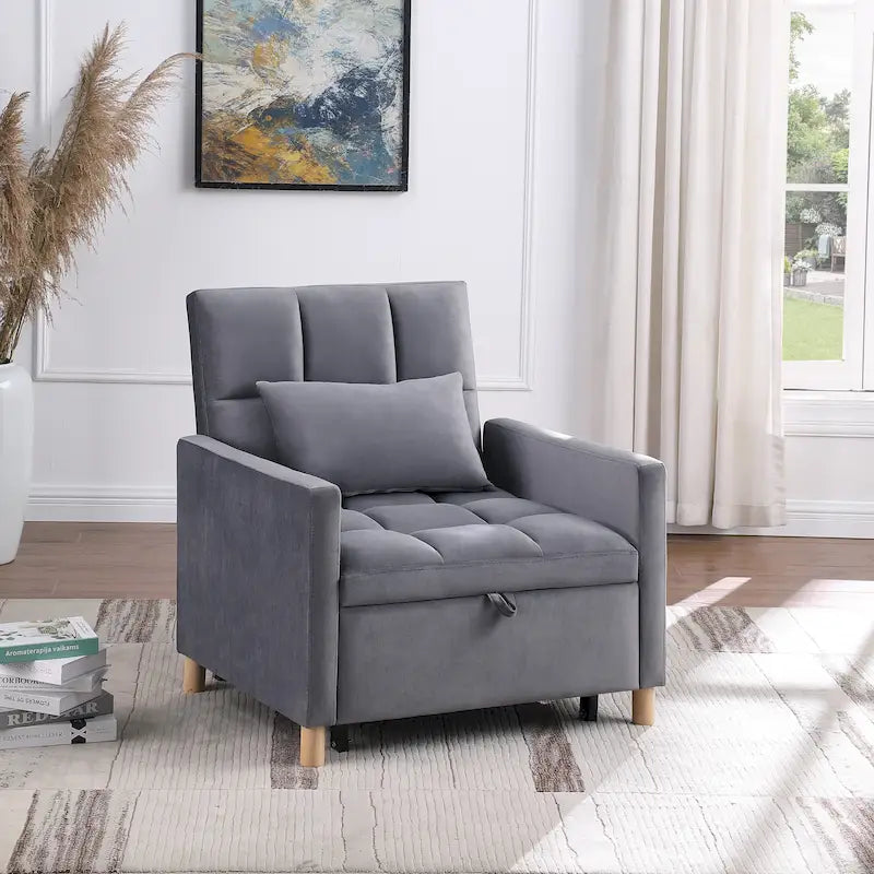 Versatile Sleeper Chair with Removable Pillow 39